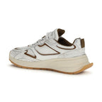 Dsquared² White Calf Leather Bos Taurus Athletic Sneakers