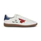 Dsquared² White Calf Leather Bos Taurus Chunky Sneakers