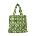 Tory Burch Green Cotton-Like Shoulder Bag