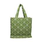 Tory Burch Green Cotton-Like Shoulder Bag