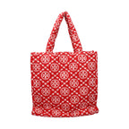Tory Burch Red Cotton-Like Shoulder Bag