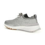 Brunello Cucinelli Gray Cotton Athletic Sneakers