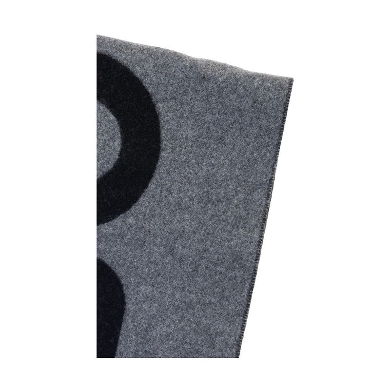 Hugo Boss Gray Wool Scarf