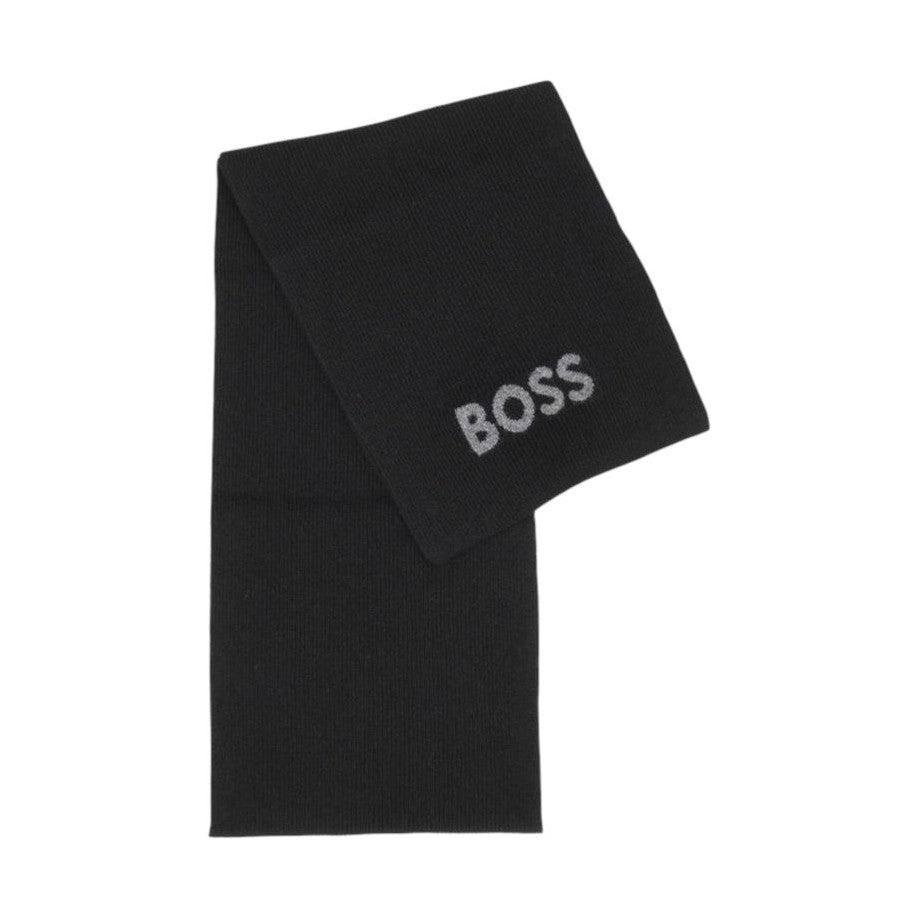 Hugo Boss Black Polyacrylic Scarf
