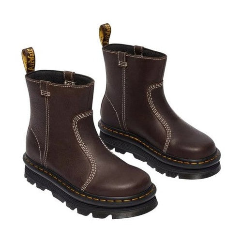 Dr. Martens Brown Leather Ankle Boots