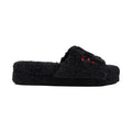Ralph Lauren Black Textile Slippers