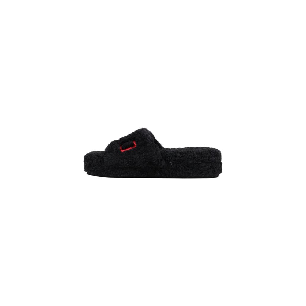 Ralph Lauren Black Textile Slippers