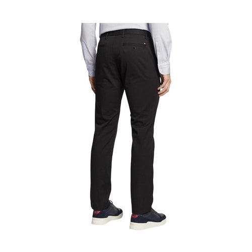 Tommy Hilfiger Black Recycled Cotton Casual Pants