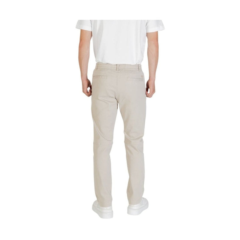 Hugo Boss Beige Polyester Casual Pants