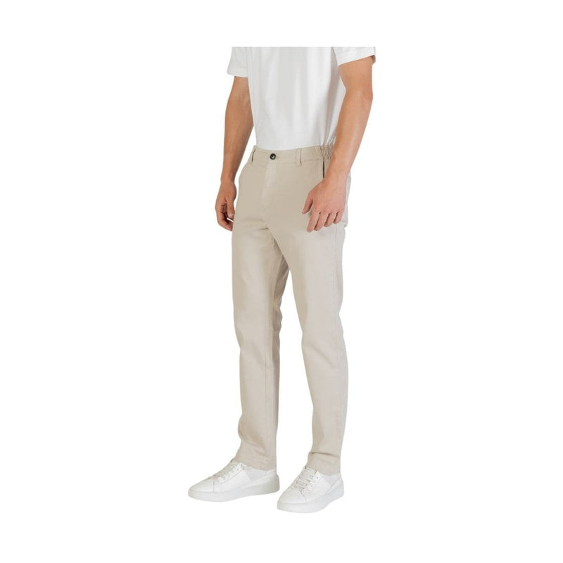 Hugo Boss Beige Polyester Casual Pants