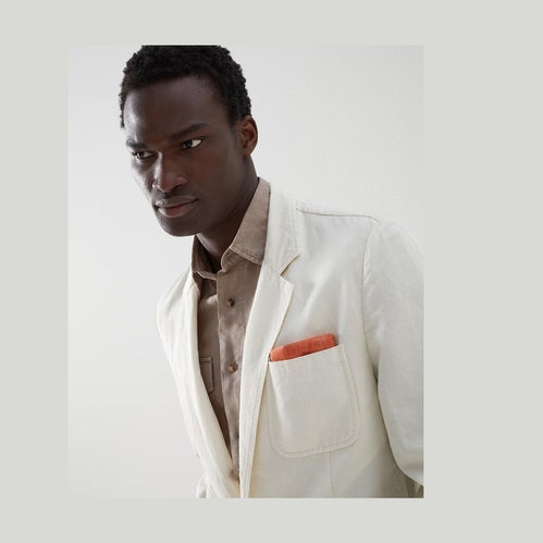Brunello Cucinelli Bicolor Silk Pocket Square