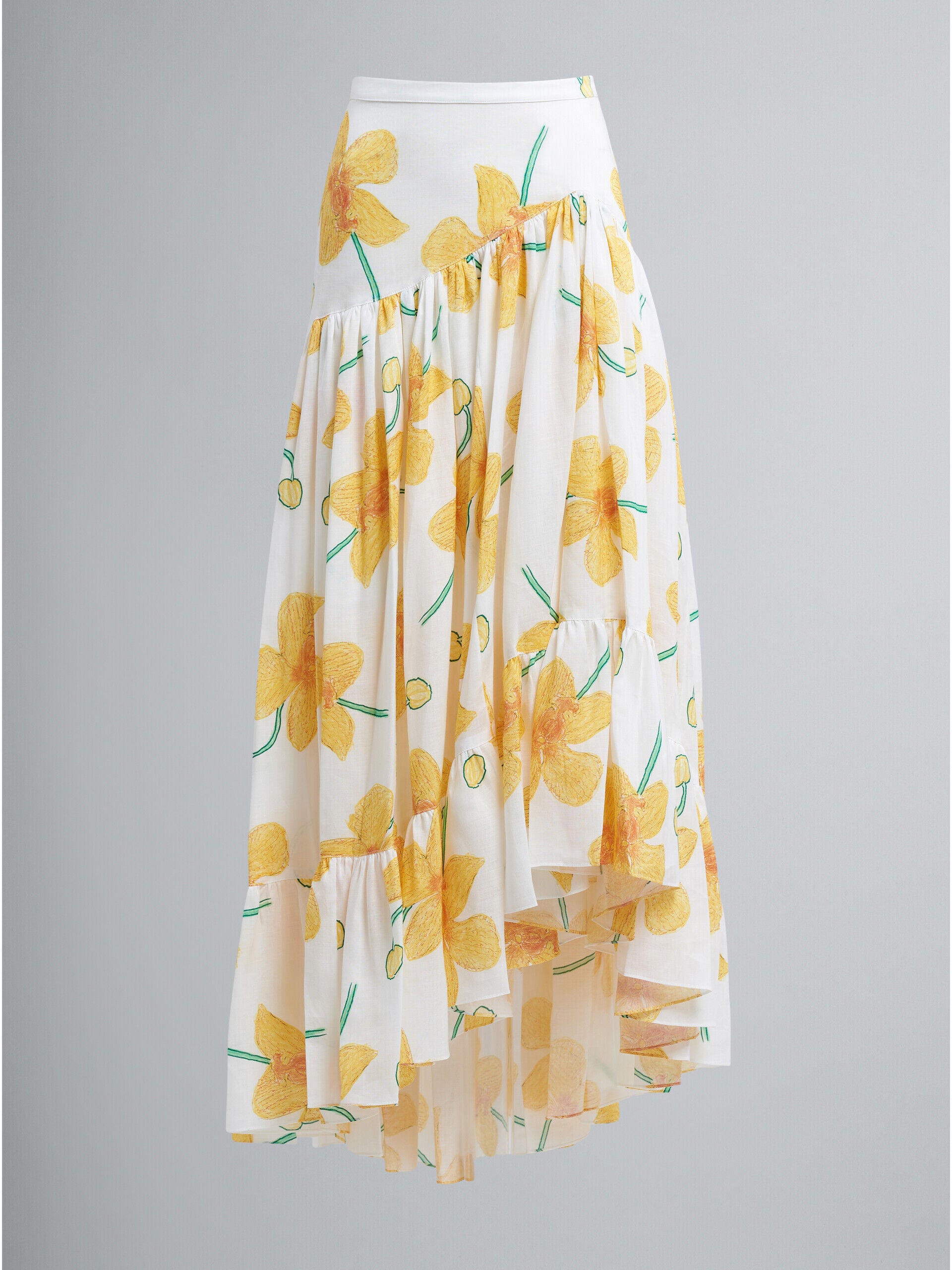 Marni Yellow Fibres Long Skirt