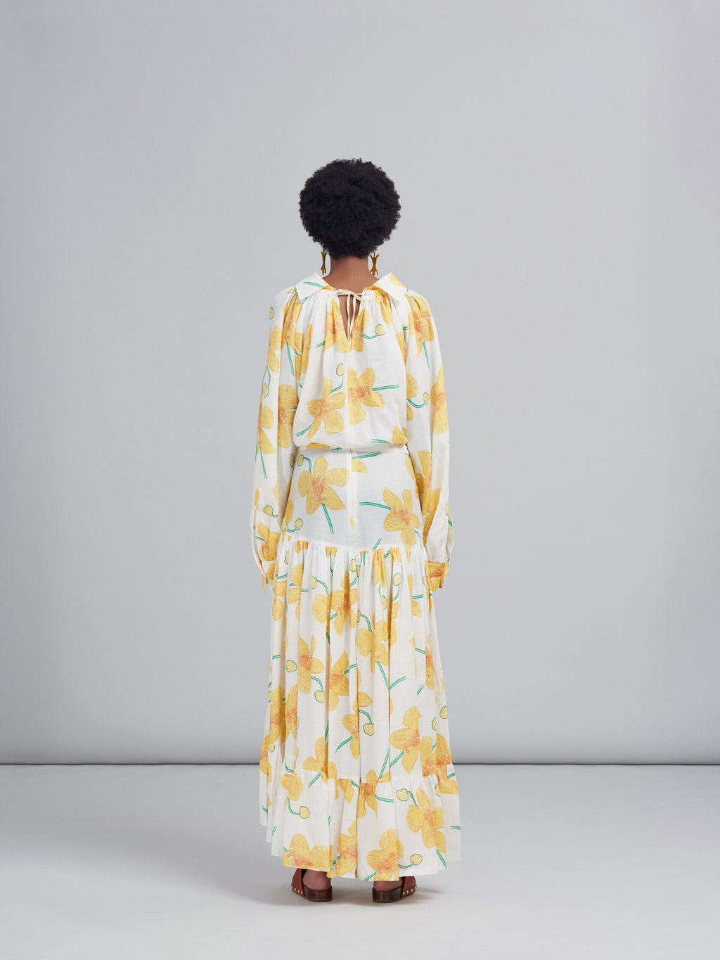 Marni Yellow Fibres Long Skirt