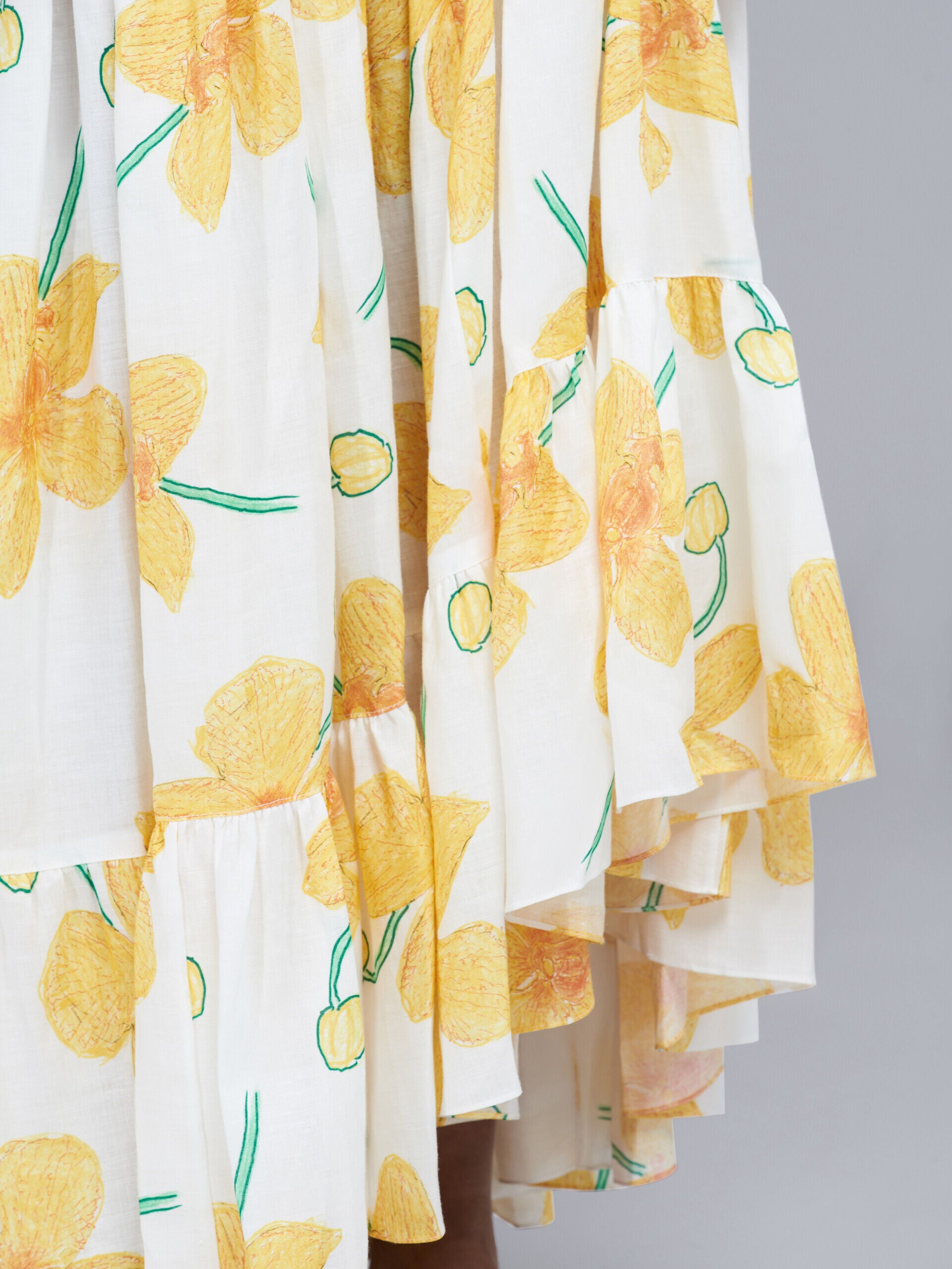 Marni Yellow Fibres Long Skirt
