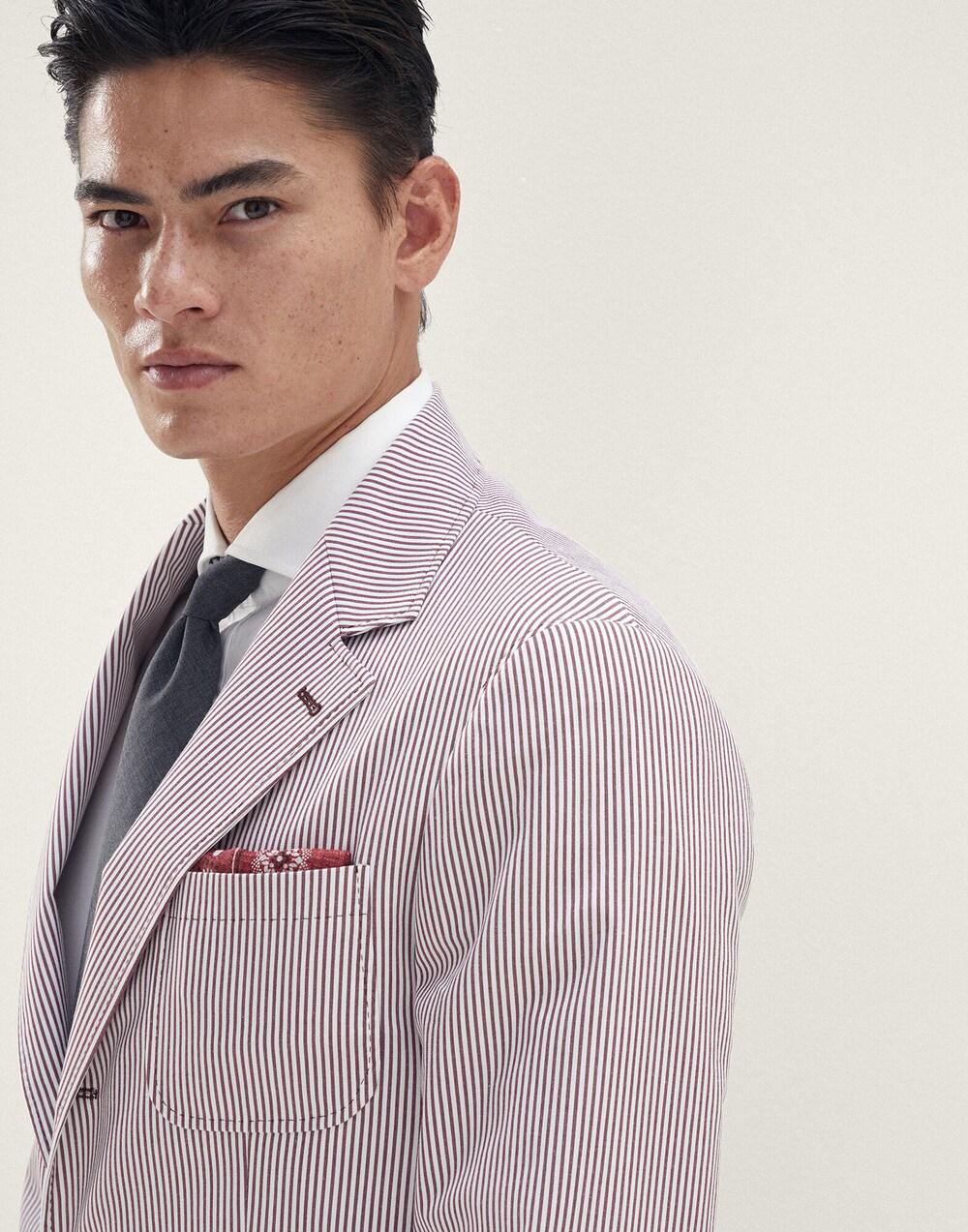 Brunello Cucinelli Bordeaux Silk Pocket Square