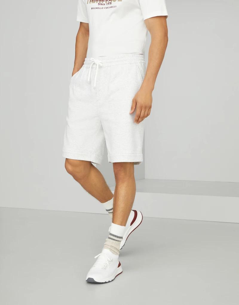 Brunello Cucinelli Pearl Cotton Joggers (Workout Pants)