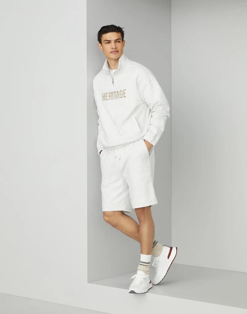 Brunello Cucinelli Pearl Cotton Joggers (Workout Pants)