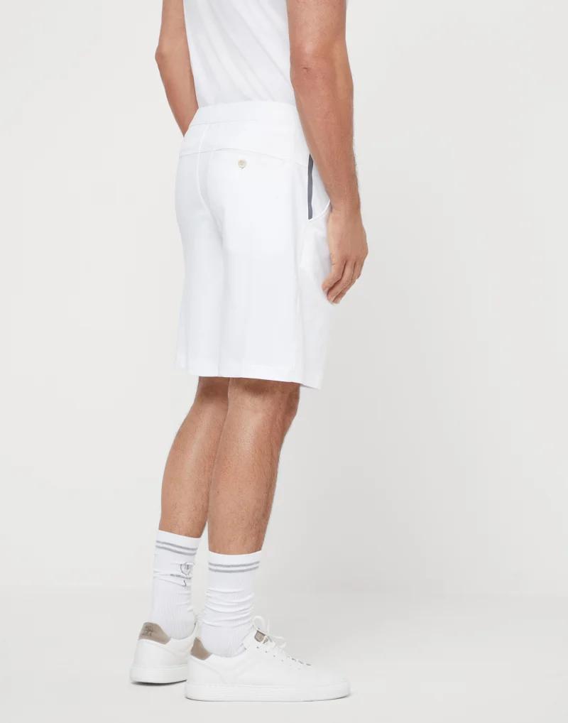 Brunello Cucinelli White Cotton Shorts
