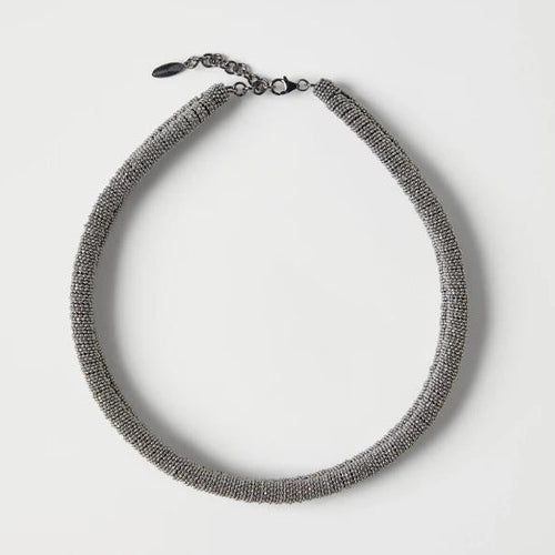 Brunello Cucinelli Gray Brass Necklace