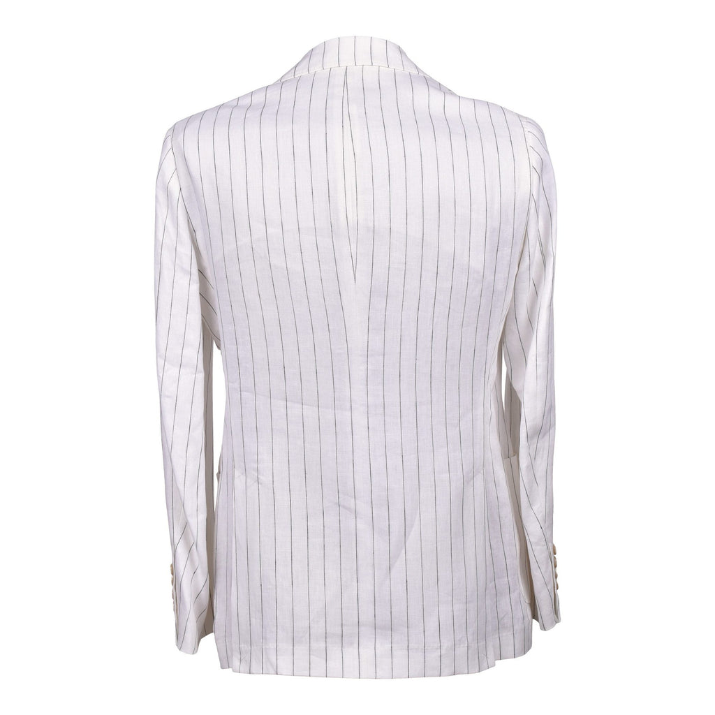 Brunello Cucinelli White Linen Two-Piece Suit