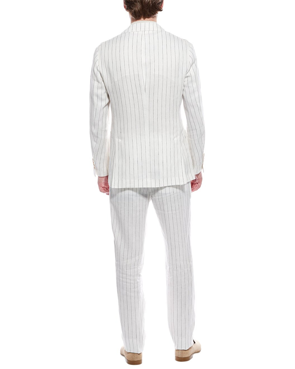 Brunello Cucinelli White Linen Two-Piece Suit