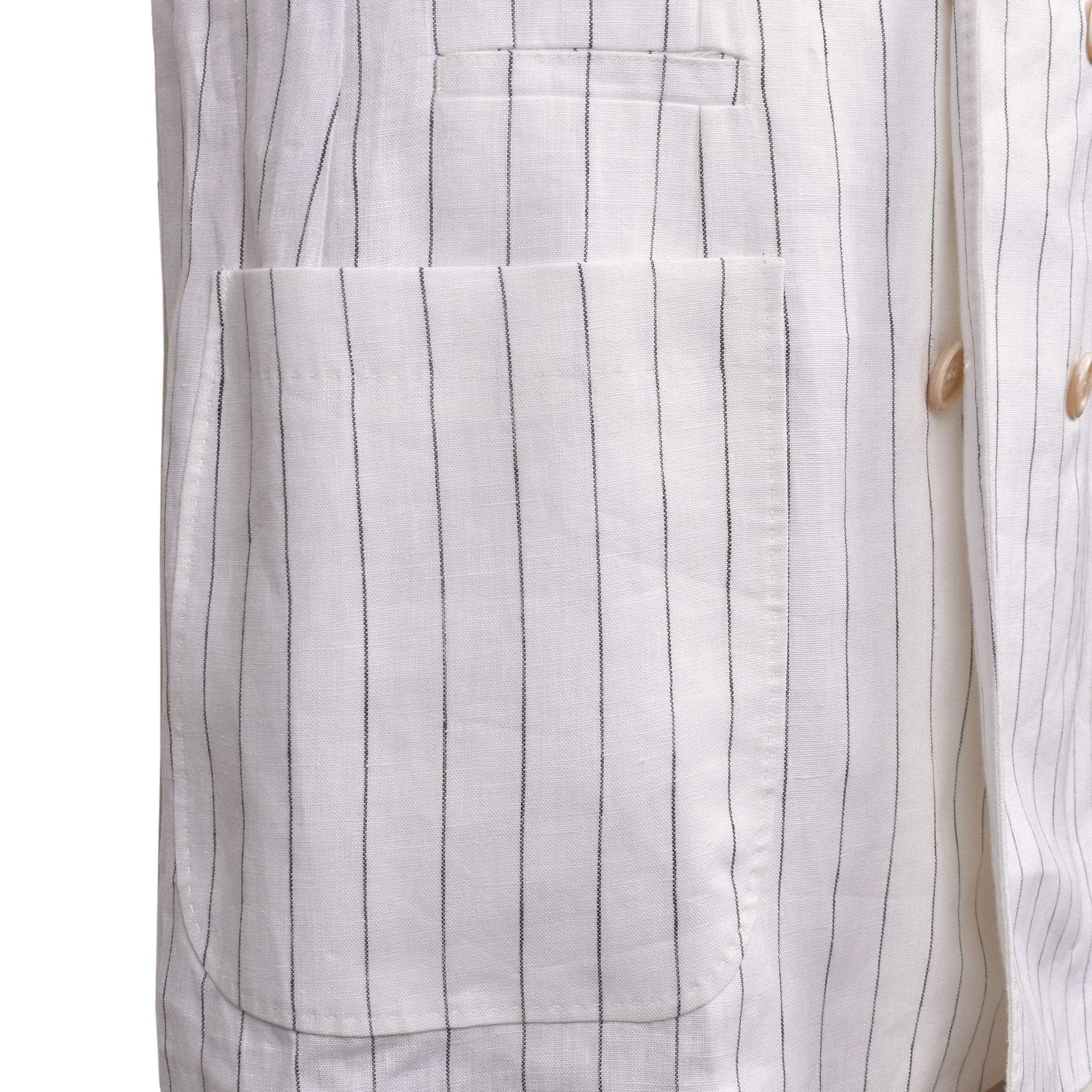 Brunello Cucinelli White Linen Two-Piece Suit