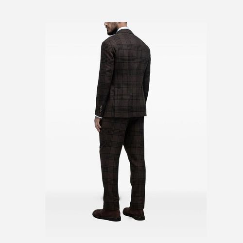 Brunello Cucinelli Brown Wool Two-Piece Suit