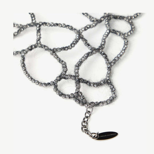 Brunello Cucinelli Gray Silver Necklace