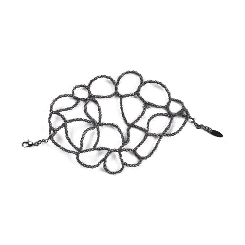 Brunello Cucinelli Black Silver Necklace