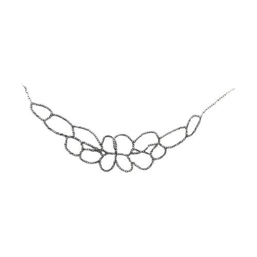 Brunello Cucinelli Black Silver Necklace