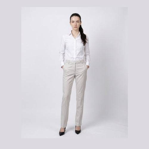 Brunello Cucinelli White Cotton Casual Pants