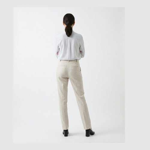 Brunello Cucinelli White Cotton Casual Pants