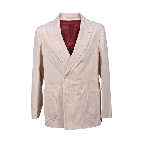 Brunello Cucinelli Beige Cotton Blazer