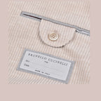 Brunello Cucinelli Beige Cotton Blazer