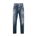 Brunello Cucinelli Gray Cotton Straight-Leg Jeans