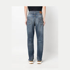 Brunello Cucinelli Gray Cotton Straight-Leg Jeans