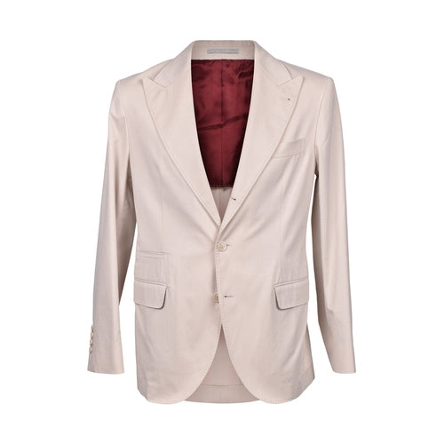 Brunello Cucinelli Beige Cotton Blazer