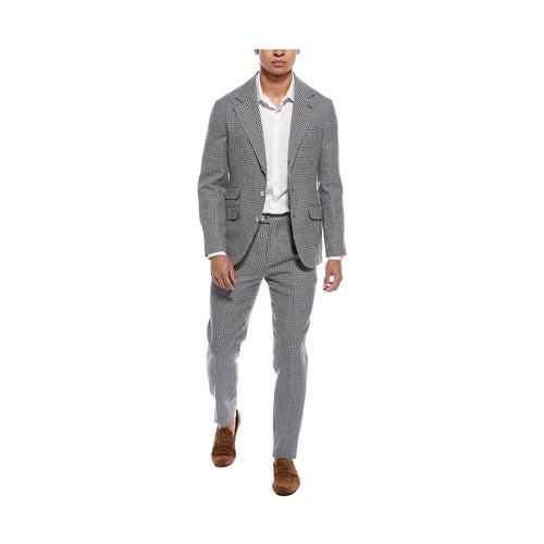 Brunello Cucinelli Blue Linen Two-Piece Suit