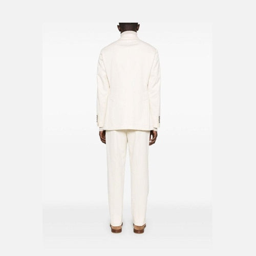 Brunello Cucinelli Beige Cotton Two-Piece Suit