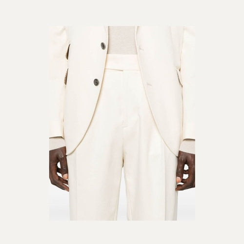 Brunello Cucinelli Beige Cotton Two-Piece Suit