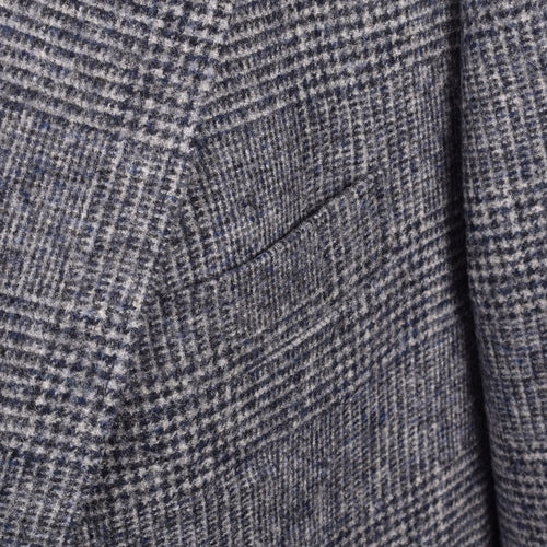 Brunello Cucinelli Blue Leather Blazer