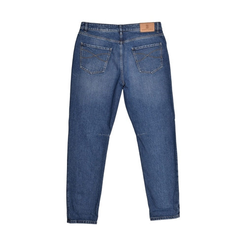 Brunello Cucinelli Blue Cotton Jeans Denim