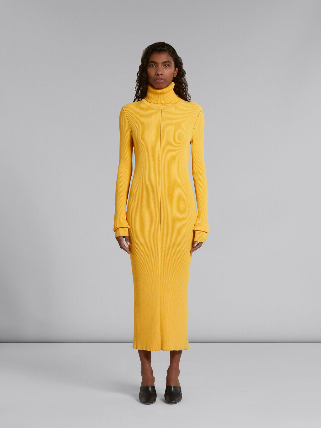Marni Yellow Fibres Casual Dress