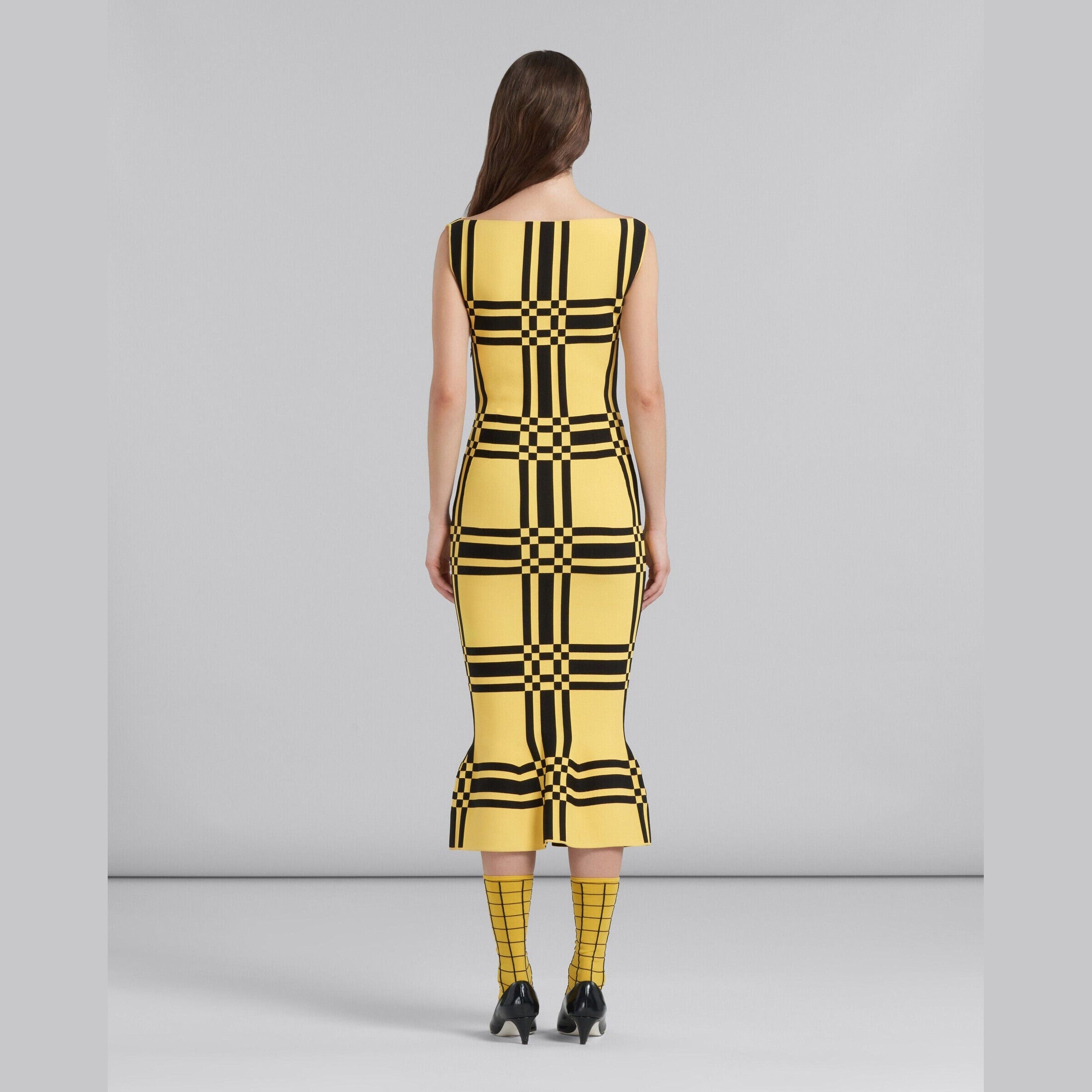 Marni Yellow Fibres Casual Dress