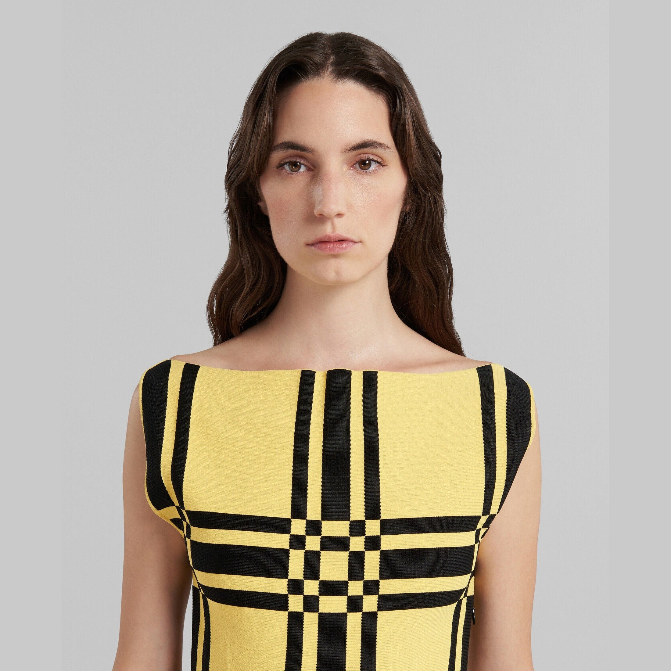 Marni Yellow Fibres Casual Dress