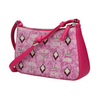 MCM Pink Fabric Crossbody Bag