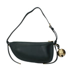 Burberry Green Leather Shoulder Bag