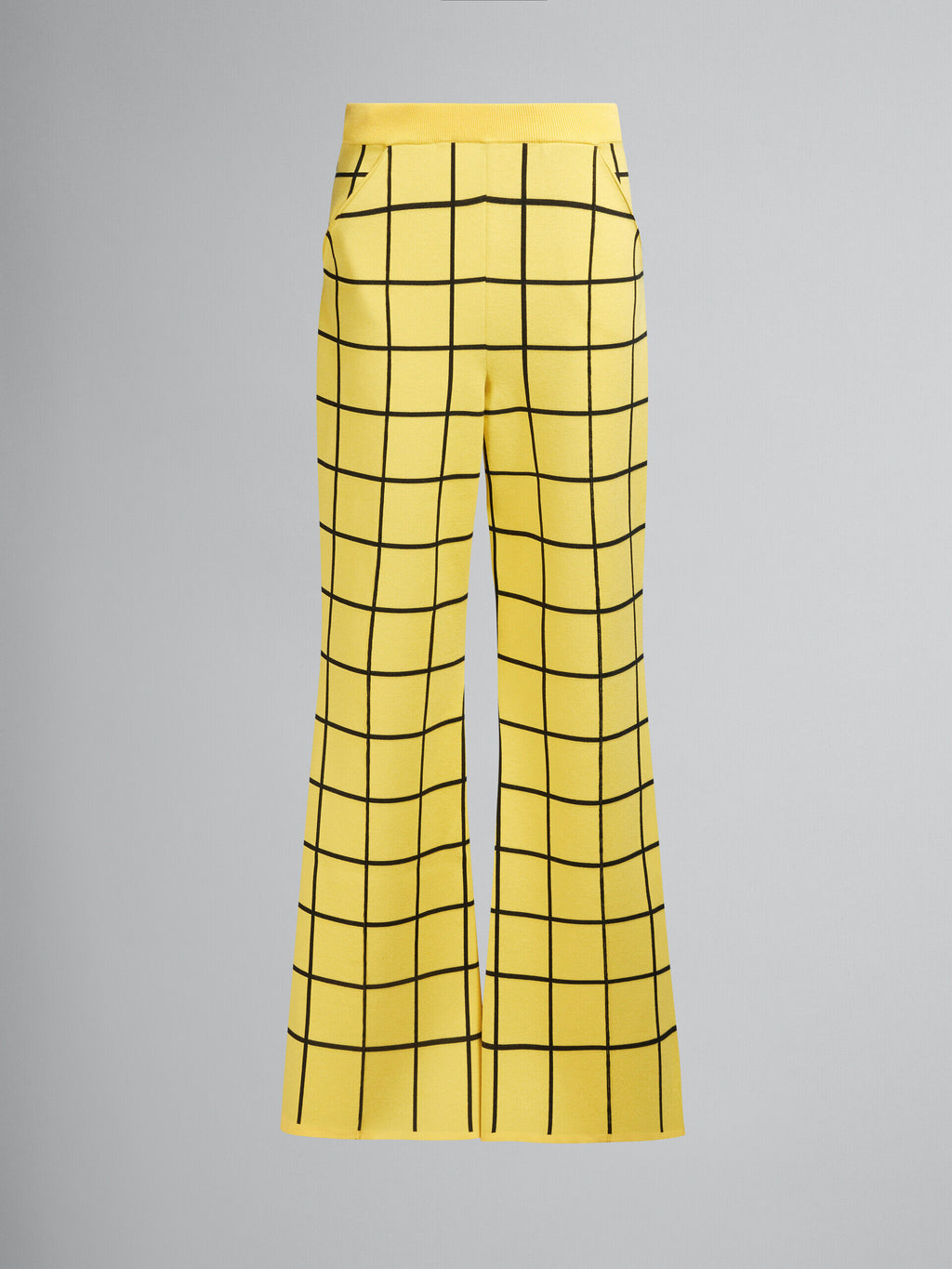 Marni Yellow Fibres Flared Pants