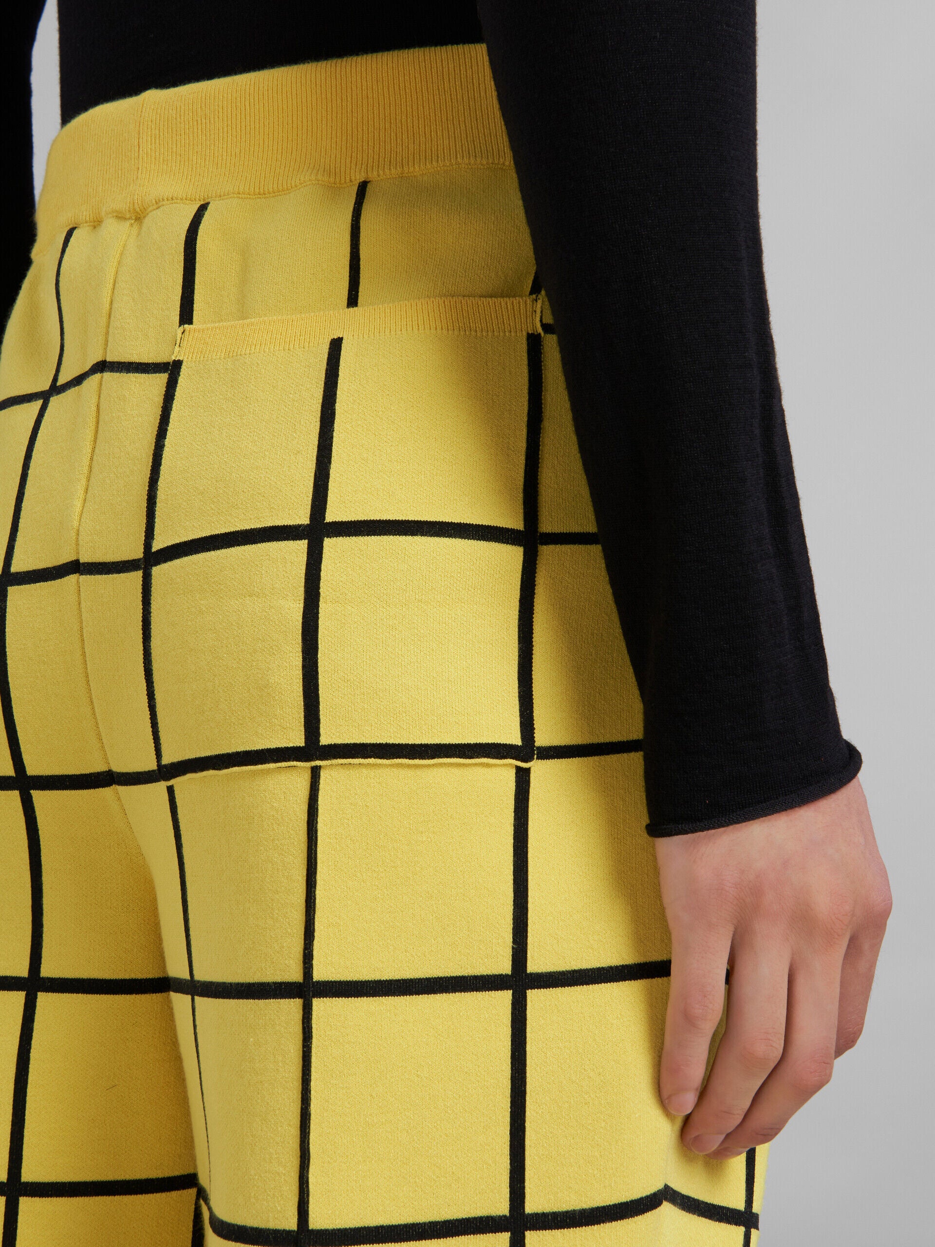 Marni Yellow Fibres Flared Pants