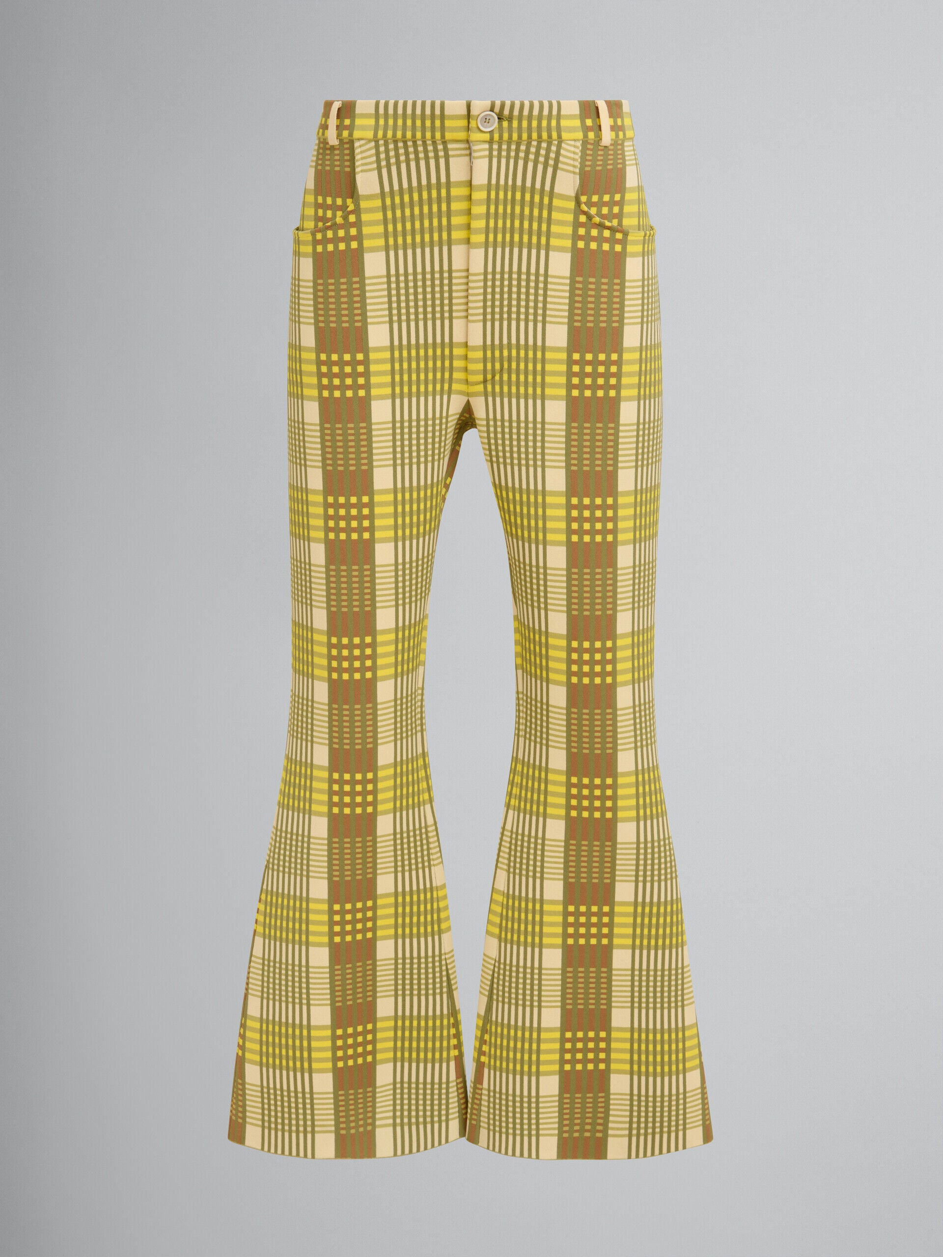 Marni Yellow Fibres Flared Pants
